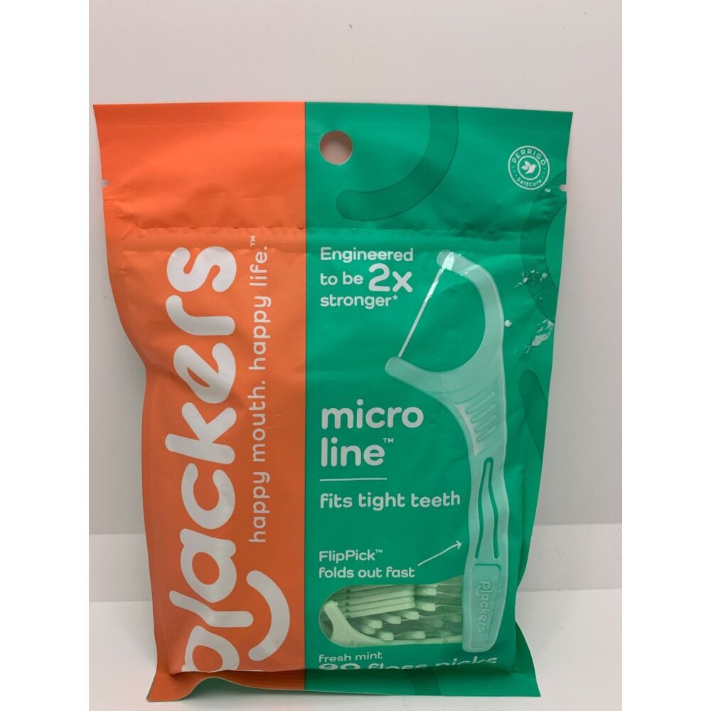 Plackers Micro Mint Dental Flossers 90 Count